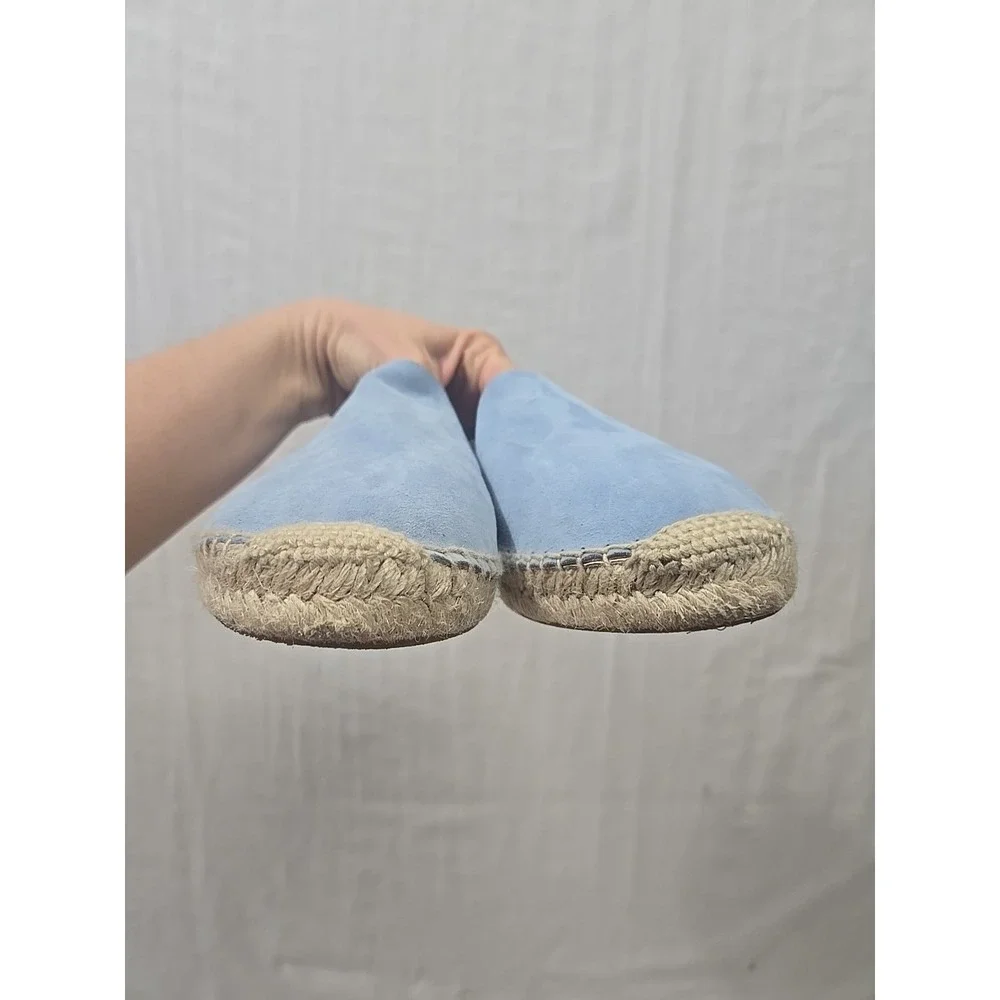 Passeggiando Ravello Women EU 41‎ US 10 Blue Suede Espadrilles Flats Shoes Spain